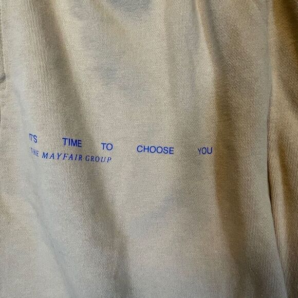 The Mayfair Group Tan It’s Not You It’s Me Elastic Waistband Sweatpants Medium - Picture 3 of 9